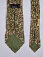 Hermès silk tie geen squirrel whimsical pattern 7392 PA