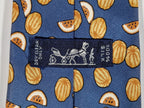 007435 Hermès silk tie blue watermellons 7435 HA