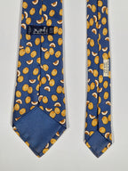 007435 Hermès silk tie blue watermellons 7435 HA