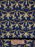007448 Hermès tie blue whimsical monkeys 7448 HA