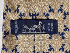 007465 Hermès tie blue whimsical sun pattermn 7465 HA