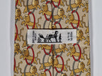 Hermès silk tie beige whimsical circus lion 7504 IA