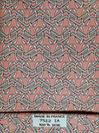 007512 Hermès tie pink equestrian pattern 7512 IA