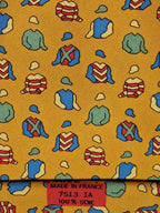 Hermès silk tie orange jockey clothing pattern 7513 IA