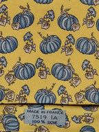 Hermès silk tie yellow pumpkin pattern Hermès 7519 IA tie yellow