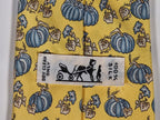 Hermès silk tie yellow pumpkin pattern Hermès 7519 IA tie yellow