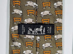 Hermès silk tie green sheep and H pattern Hermès 7528 IA tie green