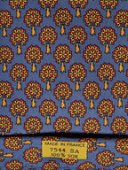 007544 Hermès tie blue trees pattern 7544 SA