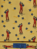 007551 Hermès tie yellow saxophone player 7551 SA