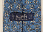Hermès silk tie blue geometric pattern Hermès 7572 SA tie blue