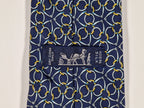 Hermès silk tie blue equestrian Hermès 7580 SA