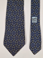 Hermès silk tie blue equestrian Hermès 7580 SA
