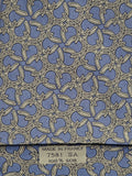Hermès silk tie blue horse shoe pattern 7581 SA