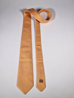 Hermès jaquard silk tie orange dots 758738 T