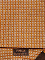 Hermès jaquard silk tie orange dots 758738 T