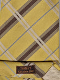 Hermès silk tie yellow chekerd 758781 T tie