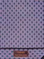 Hermès silk tie purple H pattern 759030 T