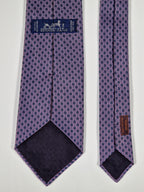 Hermès silk tie purple H pattern 759030 T