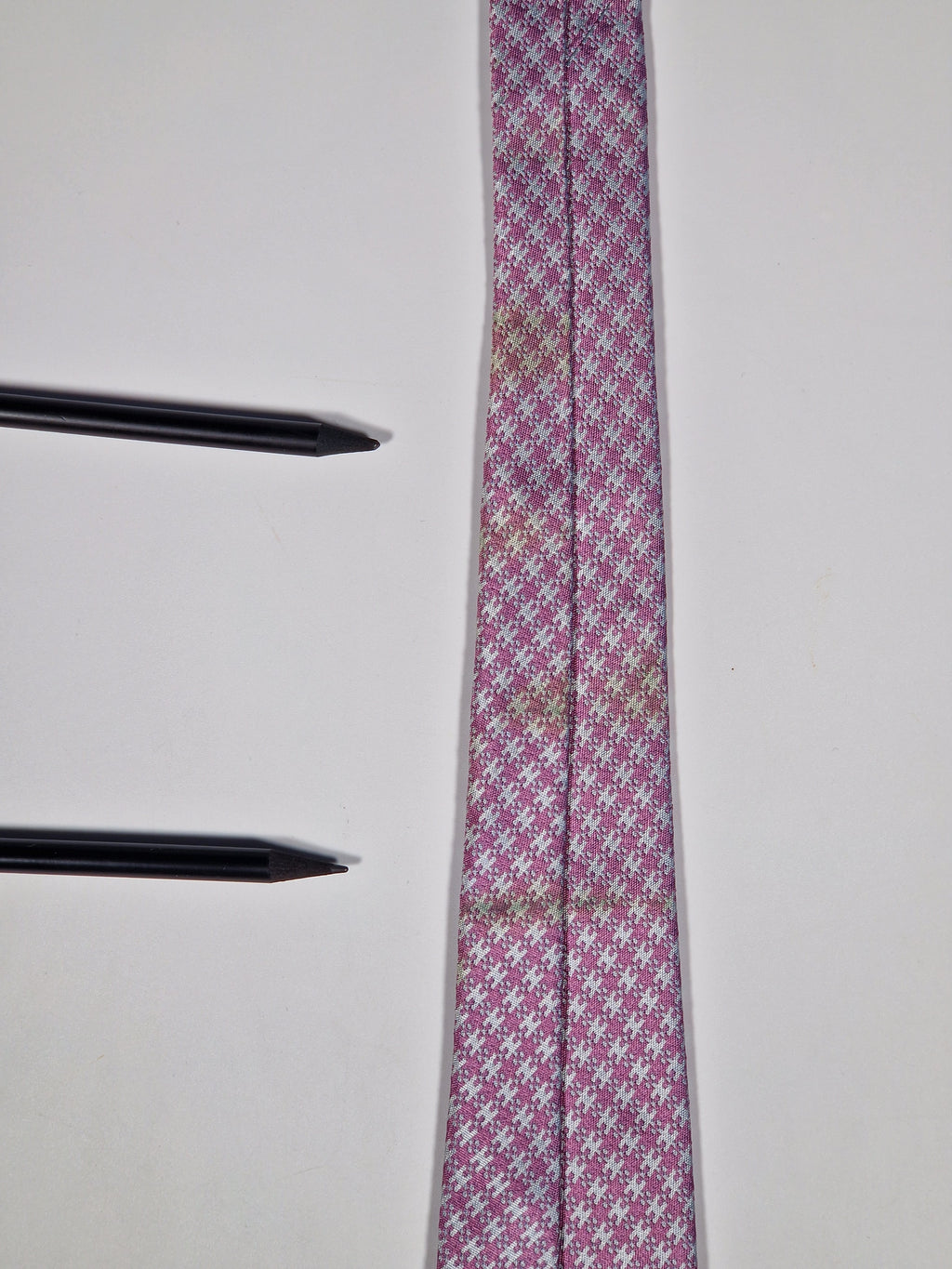 759037 Hermès jaquard silk tie pink H pattern 759037 T