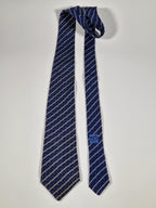 Hermés blue vintage silk tie 764 UA
