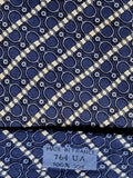 Hermés blue vintage silk tie 764 UA