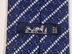 Hermés blue vintage silk tie 764 UA