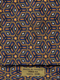 007662 Hermès tie blue geometrical pattern 7662 TA