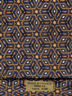 007662 Hermès tie blue geometrical pattern 7662 TA