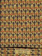 007673 Hermès silk tie yellow flower pattern 7673 TA