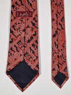 007684 Hermès tie red etnical pattern 7684 TA