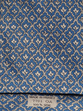 Hermès silk tie blue flower pattern 7701 OA
