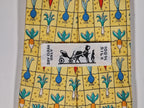 Hermès silk tie yellow root vegetable pattern 7712 OA