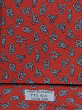 000771 Hermès tie red knot pattern 771 UA