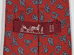 000771 Hermès tie red knot pattern 771 UA