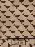 Hermès silk tie brown duck pattern 7739 OA
