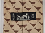 Hermès silk tie brown duck pattern 7739 OA