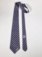 Hermès silk tie Blue and grey Equestrian Toyota Hermès 773 UA tie