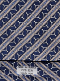 Hermès silk tie Blue and grey Equestrian Toyota Hermès 773 UA tie