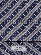 Hermès silk tie Blue and grey Equestrian Toyota Hermès 773 UA tie