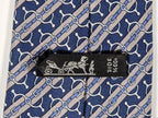 Hermès silk tie Blue and grey Equestrian Toyota Hermès 773 UA tie