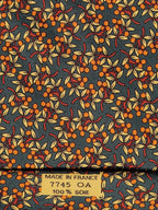 Hermés silk tie green flower pattern 7745 OA with box Box