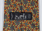 Hermés silk tie green flower pattern 7745 OA with box Box