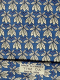 Hermès silk tie blue plants and butterflies 7752 OA