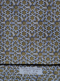 007787 Hermès tie green geometrical pattern 7787 FA