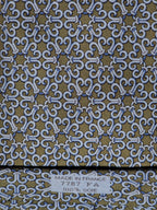 007787 Hermès tie green geometrical pattern 7787 FA