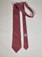 007839 Hermès tie red whimsical snali pattern 7839 UA