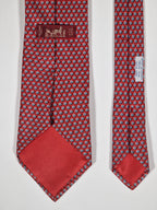 007839 Hermès tie red whimsical snali pattern 7839 UA