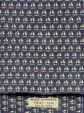 Hermès silk tie grey sailboat pattern 7841 UA