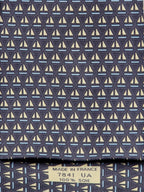 Hermès silk tie grey sailboat pattern 7841 UA