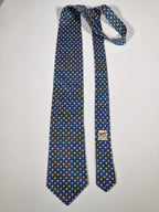007845 Hermès tie blue florwera 7845 UA